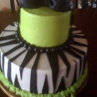 Hayleigh's Peace, Daisies And Zebra Birthday Cake