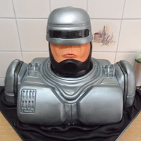 Robocop Bust Cake