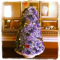 Rose Tower Cake Peggy Porschen's Rose Tower Cake Design. We have been dying to make this cake and when a communion order came in we suggested this and...