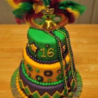 Mardi Gras Sweet 16 Birthday
