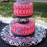 Princess Cake Cake was all buttercream and fondant accents. Gumpaste tiara/crown handsculpted. Made my own sketch with the help of many other templates...