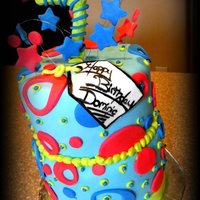 Poka Tower Simple white cake .... butter cream filling
