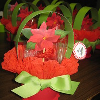 Poinsettia Cupcake Flower Pot poinsettia cupcake flower pot with chocolate cupcakes with creamcheese icing with oreos for the 'potting soil'! So adorable! Alot...