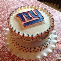 My Son's 12Th-Birthday Cake When my son requested a NY GIants cake for his birthday, I decided that it was a great time to try doing a frozen buttercream transfer. I&#...