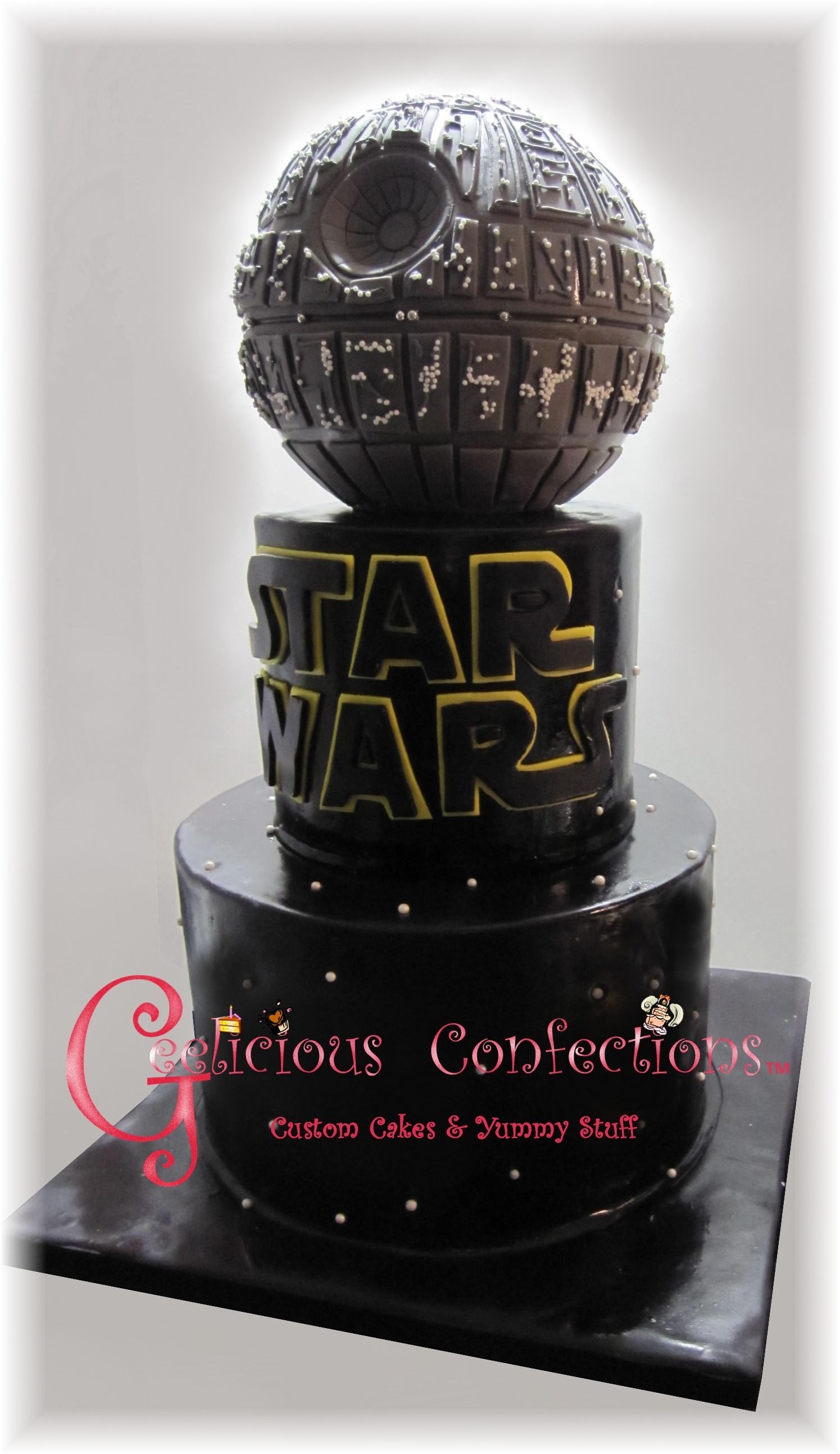 Not My Original Design But I Tried To Capture The Death Star As Best As I Could Since The Cake Was For Star Wars Fan To Celebrate His 40T Not my original design - but I tried to capture the Death Star as best as I could since the cake was for Star Wars fan. to celebrate his...