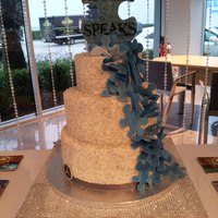 Autism Speaks Round Bling Buttercream Puzzle Event Cake Wedding Cake autism speaks round bling buttercream puzzle event cake, wedding cake