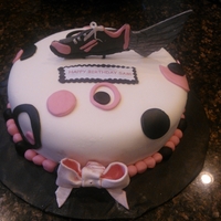 Running Track High School Girls Birthday Cake 