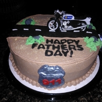 Fathers Day Cake A fathers day cake for the county's motorcycle cops, bought by a 911 dispatcher to help them celebrate.