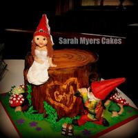 For My Gnomies *groom's cake. All hand sculpted and edible materials.