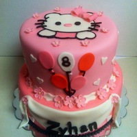 Pretty Pink Hello Kitty Cake Did this cake to match a party invitation for a friends daughter. I just love Hello Kitty!