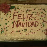 Tres Leches Christmas Cake So this is a Tres Leches cake as the Photo tittle says ... I had a little problem with the decorations, this was suppose to be with whipped...