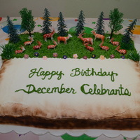 Deer And Forest December Celebrants' Cake December Celebrants Deer and Forest Carrot Cake