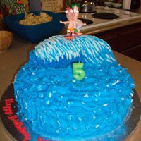 Title Wave Cake pound cake made this cake with my friend charis for her sons Bday