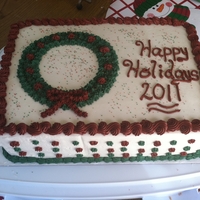 Holiday Cake Winter holiday party cake