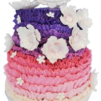 Buttercream With Gumplaste Flowers Buttercream with gumplaste flowers.