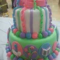 Sweet! This was my first competition cake. I entered in the beginner category as the intermediate was several years of decorating (I've only...