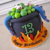 This Cake Was Actually Made For A Birthday In April The Child Was A Huge Halloween Fan Not My Original Design Its Been So Long Since I This cake was actually made for a birthday in April, the child was a huge Halloween fan. Not my original design. It's been so long...