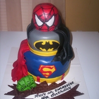 Hero Cake I lhem on Cake Central all the time oved making this cake. I see I see these cake all the time, so I decided to try one myself. I stacked...