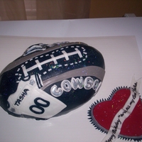 Cowboy Girl Cake THIS CAKE WAS DESIGNED FOR O FEMALE DALLAS COWBOY FAN. I THOUGHT I WOULD ADD A FEMINITE TOUCH
