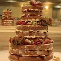 My First Naked Wedding Cake My first Naked Wedding Cake