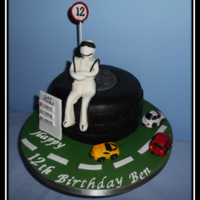 Top Gear Cake Top Gear cake, everything is edible and cars are made out of sugar