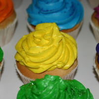 Simple Neon Cupcakes Customer wanted neon colored cupcakes for birthday.