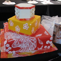 Japanese Wedding Kimono Cake 