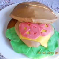 Hamburger Cake I saw this idea somewhere and really wanted to try it. This is the first cake I've made of this kind. It was really fun to do, even...