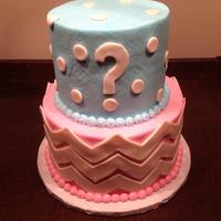 Gender Reveal Cake Gender Reveal Cake
