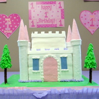 Princess Elizabeth's 1St Birthday Cake This was my first attempt at a cake like this! It was for my beautiful daughter's 1st birthday party. The first story of the castle is...