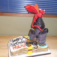 Harry Potter Cake The Book Shaped Was Carved Out Of A Rectangle Cake And Is Decorated With Vanilla Buttercream Page Edges Are Hand Painted... Harry Potter CakeThe book shaped was carved out of a rectangle cake and is decorated with vanilla buttercream. Page edges are hand painted...