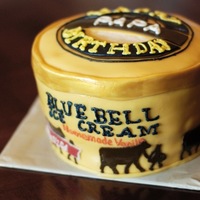 Ice Cream Birthday Cake Not an actual ice cream cake - just made to look like one. I live in South Texas... what can I say?