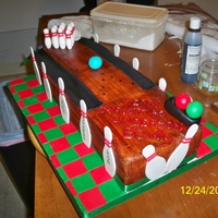 Bowling Bowling xmas cake