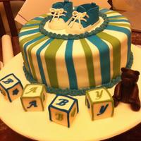 Boy Baby Shower Boots! Made for friends baby shower who was having a boy but didnt want everything Blue so we went for green/blue and loved the finish. Template...