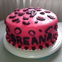 Leopard/ Cheetah Print Cake With Cheetah Print On The Inside Aswell! 