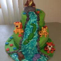 Jungle Themed Cakepic Is Kinda Blurry Though Jungle Themed Cake..Pic is kinda blurry though :)
