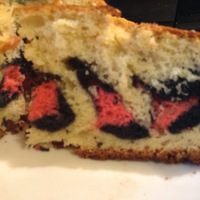 Working On Leopard Print Inside The Cake I cut it while it was still hot because i was anxious to see the outcome lol so it was a little crumbly