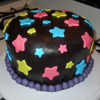 Neon Star Cake My 3rd cake I've made.