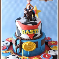 Toy Story Cake - Woody & Bullseye For a very handsome young man ? as he turns 1.