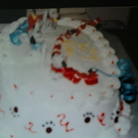 Dalmation Cake cake for my cousin's b-day...some of my first cakes done....