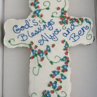 Communion Tear Apart Cake This is a cupcake tear apart cake. I still hate my writing, ugh!