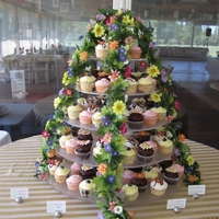 Wedding Cupcakes First time using my Acrylic Cupcake Stand! I think that it turned out pretty!