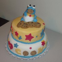 Cookie Monster Cake COOKIE MONSTER CAKE FOR MY NEPHEW'S 1ST BDAY