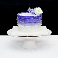 Ombre Ruffles With Silver Trim Topper For The Cupcake Tower Ombre ruffles with Silver trim. Topper for the cupcake tower