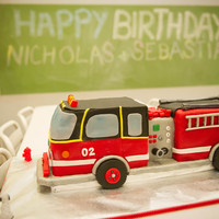 This Is The Fire Truck Cake That I Made For My Sons 2Nd Birthday Fondant And Gum Paste Decorations This is the fire truck cake that I made for my son's 2nd birthday. Fondant and gum paste decorations.