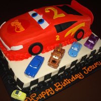Cars Lightening Mcqueen Cake Made this for my nephew this weekend!