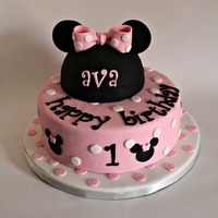 Minnie Mouse Cake For Ava cute modern Minnie Mouse Cake