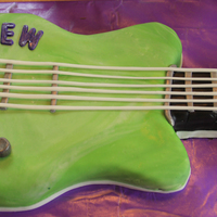 Guitar this cake was pushed up a day and I had to rush to get it out....wish I had had more time to plan better and allowed for a longer, more...