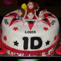 One Direction Exploding Cake With Band Members And Fan 