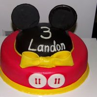 Mickey Mouse Head And Ears With Shorts On Bottom Tier 